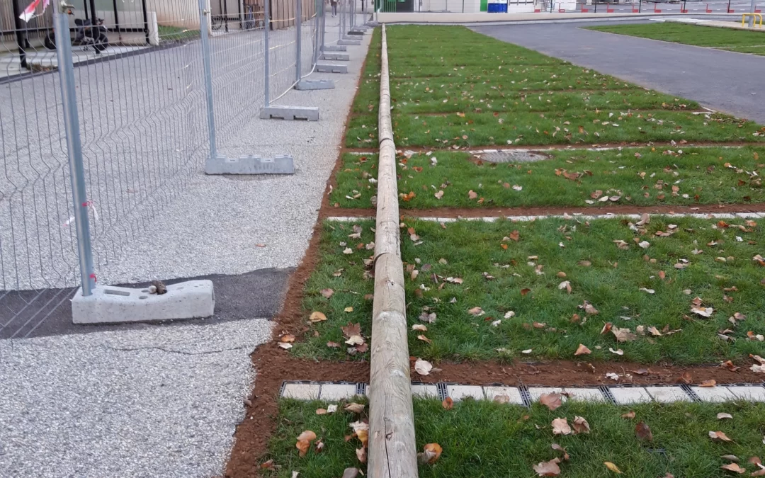Création d’un parking végétalisé