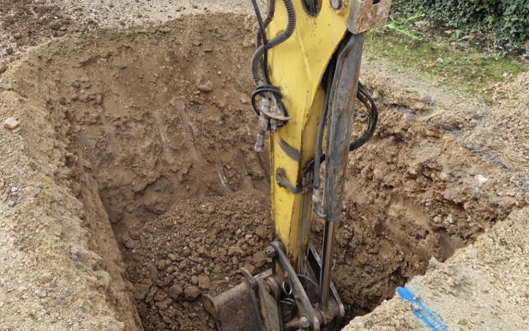 Création d’un puits perdu avec grille pour la gestion des eaux pluviales