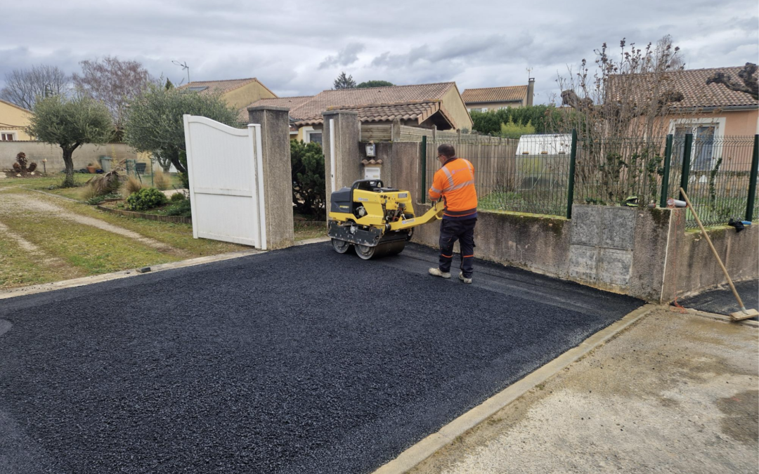 Réalisation d’enrobé à Malissard