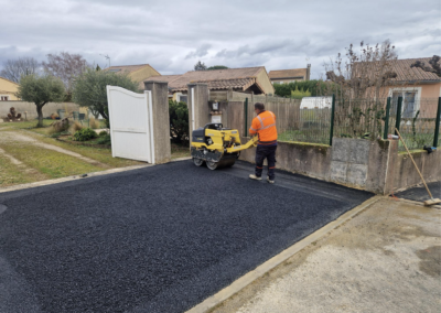 Réalisation d’enrobé à Malissard